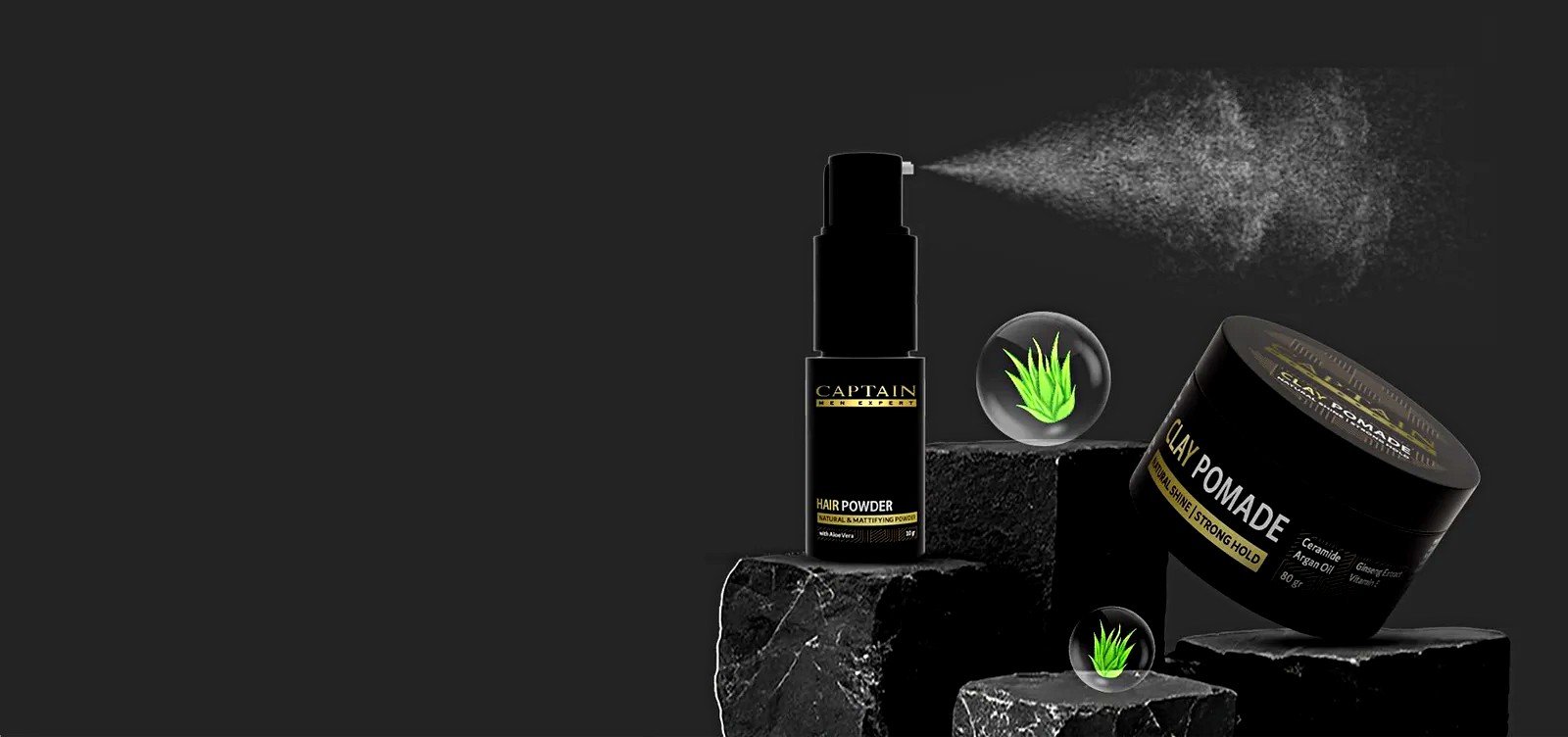 Captain Hair Styling Banner Hero