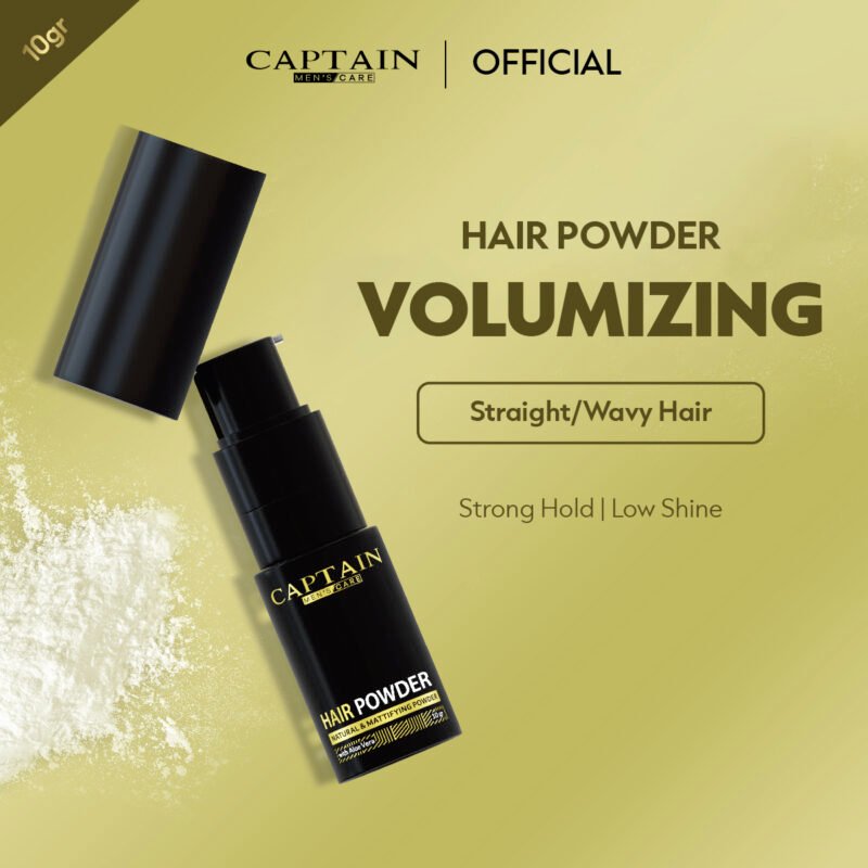 Captain Men's Care Hair Powder Spray New
