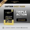Captain Men's Care Triple Action Face Sheet Mask 1