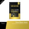 Captain Men's Care Triple Action Face Sheet Mask